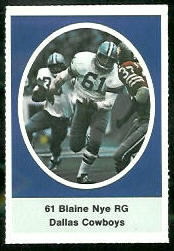 1972 Sunoco Stamps      149     Blaine Nye